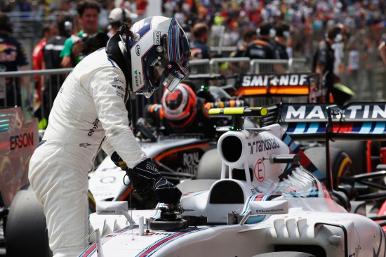 Valtteri Bottas in Parc Ferme after qualifying. Copyright: Steven Tee/LAT Photographic