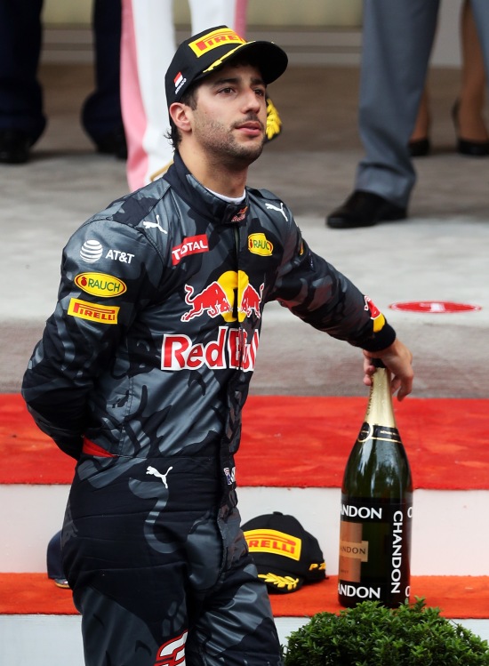 Daniel Ricciardo at the podium. No words needed.